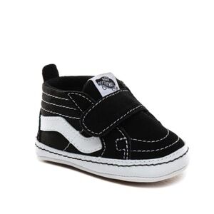 Vans SK8 Hi Baby Crib Shoes Black/True White  Size 3